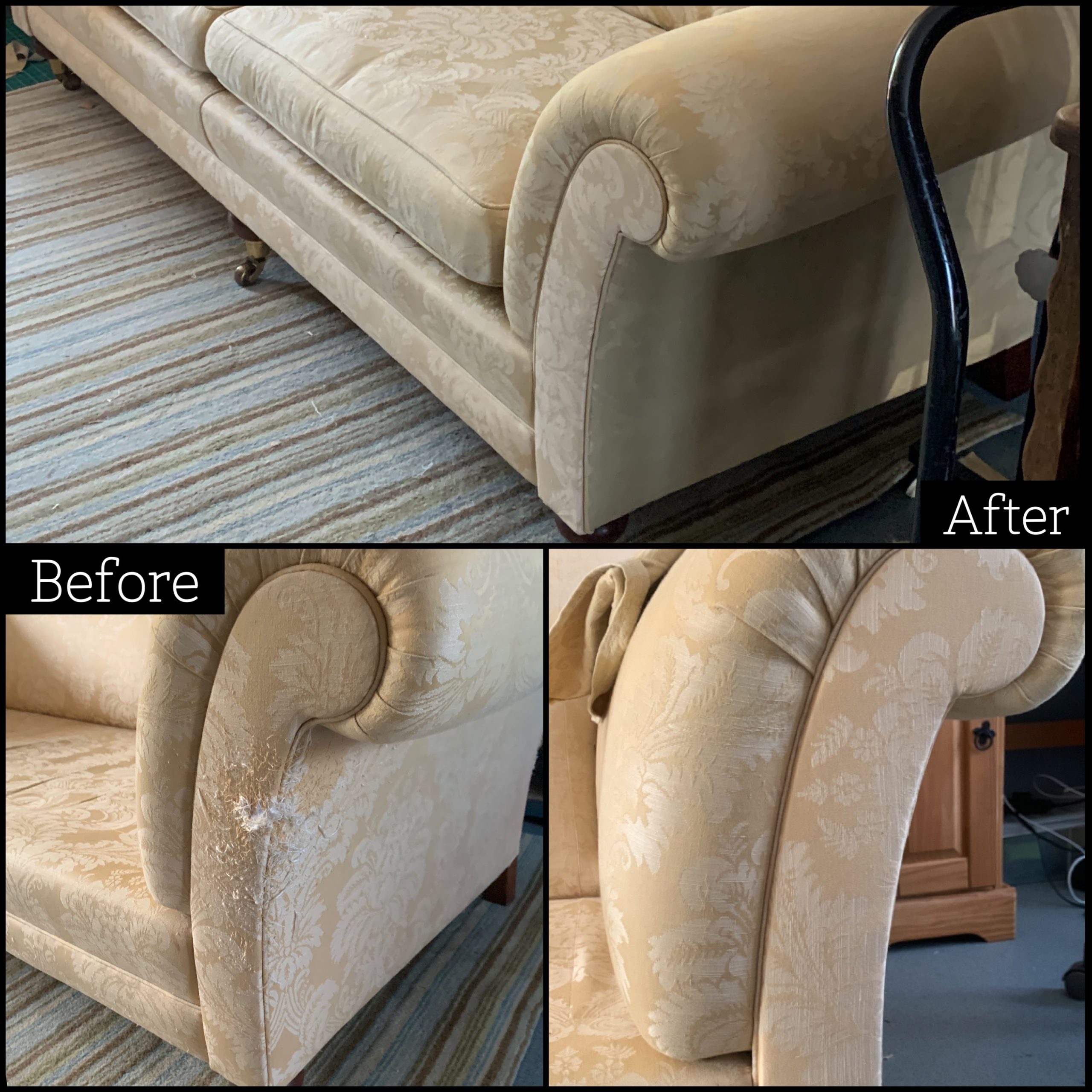 cream sofa